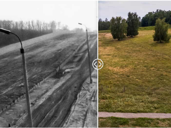 Station 21: Grenzübergang Staaken Grenzübergangsstelle Staaken, Blick nach Norden