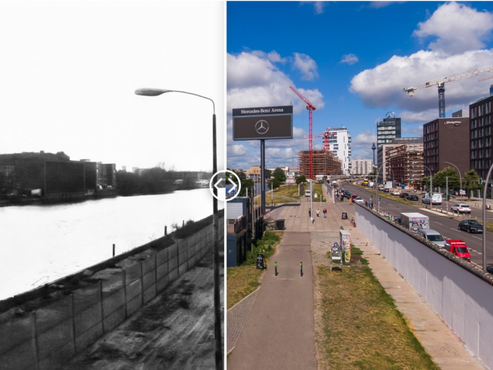 Station 12: East Side Gallery Westseite der „East Side Gallery“/Oberbaumbrücke