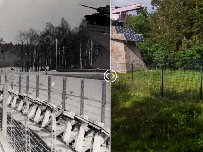 Station 17: Autobahn-Grenzübergang Drewitz Dreilinden, nahe der Grenzübergangstelle Drewitz/Dreilinden